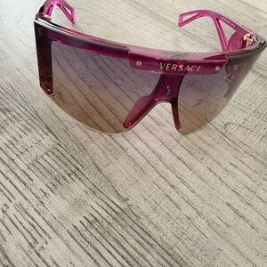 Versace Fuchsia Shield Sunglasses
